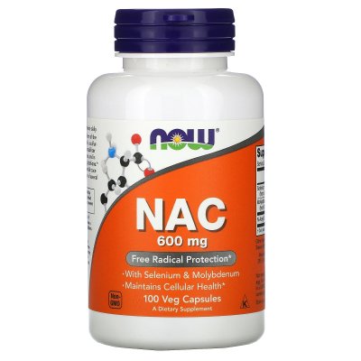 Now Foods NAC 600 mg 100 vegkapslar