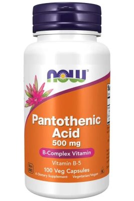 Now Foods Pantothenic Acid 500 mg 100 vegkap