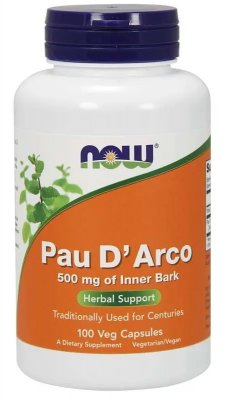 NOW Foods Pau D'Arco 500 mg 250 vegkapslar