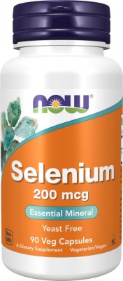 Now Foods Selenium 200mcg 90 vegkapslar
