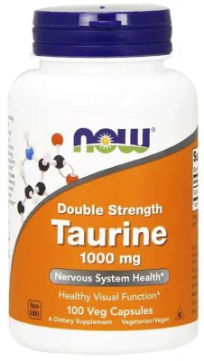 Now Foods Taurine 1000 mg 100 vegkapslar