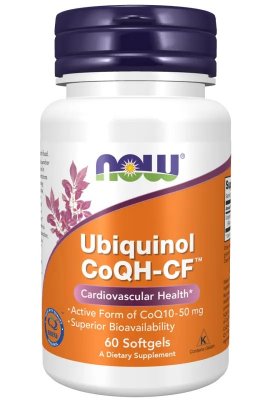 Now Foods Ubiquinol CoQH-CF™ 60 Softgels