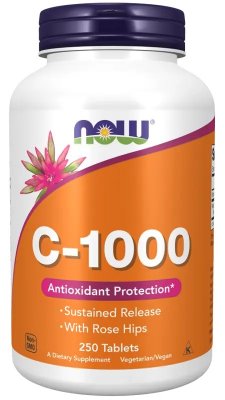 Now Foods Vitamin C-1000 SR 250 tabletter