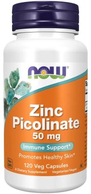 NOW Foods Zinc Picolinate 50 mg 120 vegcaps