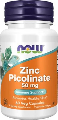 NOW Foods Zinc Picolinate 50 mg 60 vegcaps