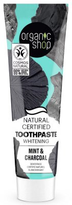 Organic Shop Charcoal & Mint Toothpaste Whitening 100g