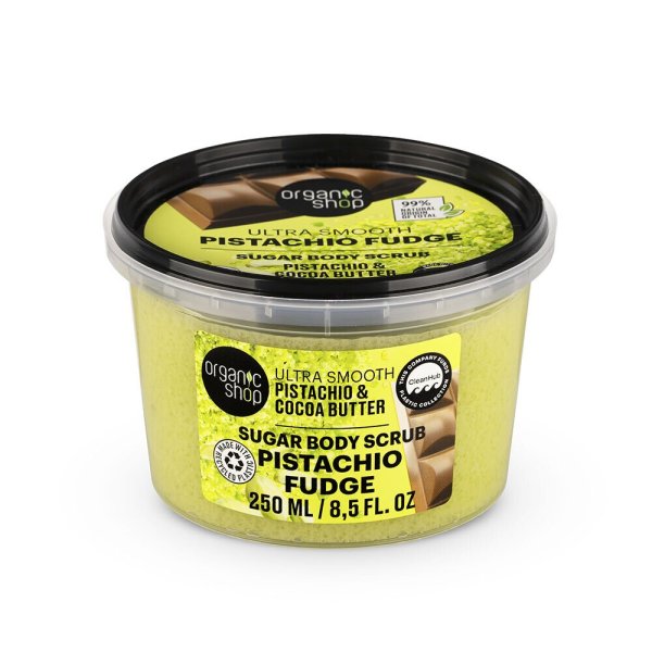 Organic Shop Pistachio Fudge Body Scrub Ultra Smooth Pistachio & Cocoa 250ml