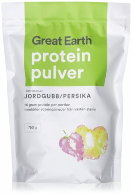 Great Earth Proteinpulver Jordgubb/Persika 750 g