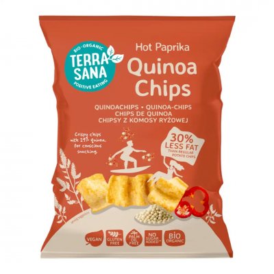 Terrasana Quinoachips Hot Paprika eko 75g