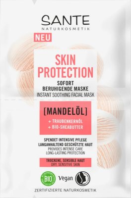 Sante Skin Protection Instant Soothing Facial Mask 2 x 4 ml