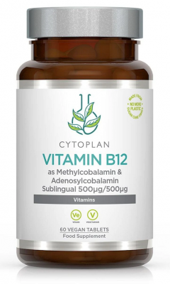 Cytoplan Vitamin B12 60 tabletter (methylcobalamin + adenosylcobalamin)
