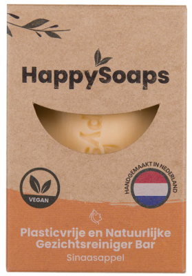HappySoaps Ansiktsrengöringsbar - Apelsin 70 g
