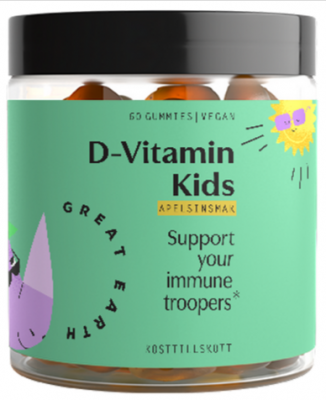 Great Earth D-Vitamin Kids 60 gummies