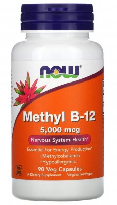 NOW Methyl B-12 5000 mcg 90 kapslar
