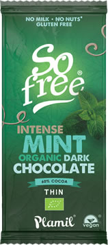 So free Intense Mint Dark Chocolate 80g