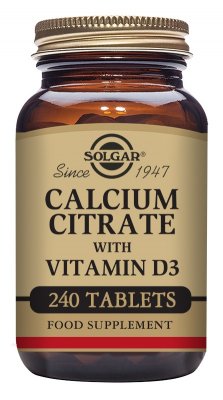 Solgar Calcium Citrate with Vitamin D3 240 tabletter