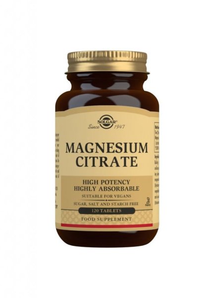 Solgar Magnesium Citrate 120 tabletter