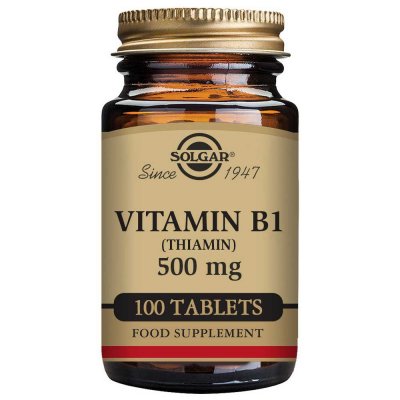 Solgar Vitamin B1 500 mg Tiamin 100 tabletter