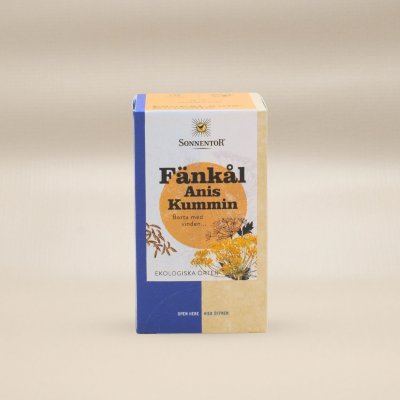 Sonnentor Fänkål-Anis-Kummin Tepåsar EKO 30g