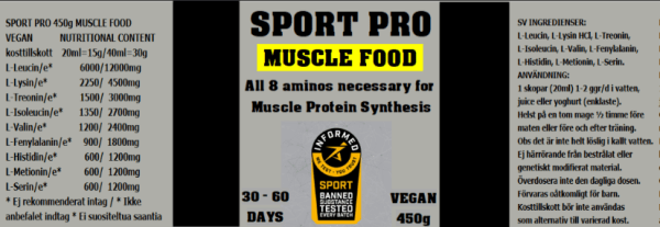 Sport Pro Muscle Food 450g