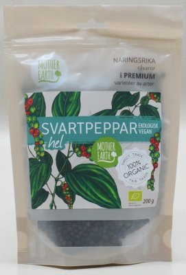 Mother Earth Svartpeppar Hel EKO 200g
