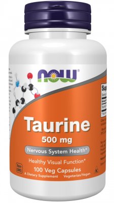 Now Foods Taurine 500 mg 100 caps