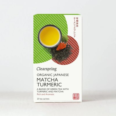 Clearspring Organic Japanese Matcha Turmeric 20 tepåsar EKO