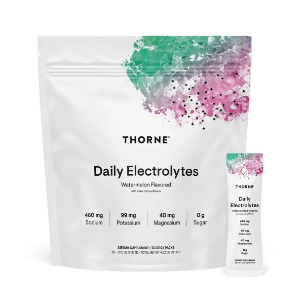Thorne Research Daily Electrolytes Watermelon (NSF) 30 Stick Packs
