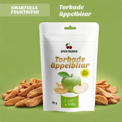 Spektrumix Torkade äppelbitar 50g