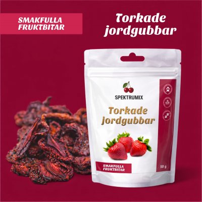 Spektrumix Torkade jordgubbar 50g