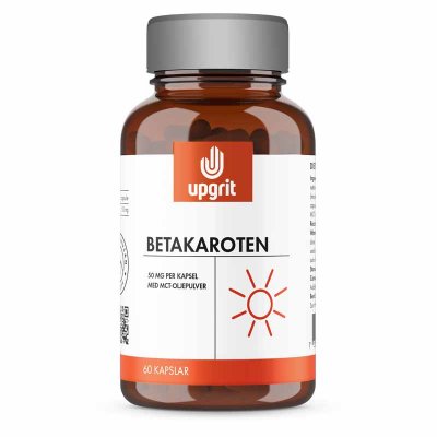 Upgrit Betakaroten 50 mg 60 kapslar