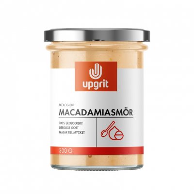 Upgrit Macadamiasmör EKO 300 gram