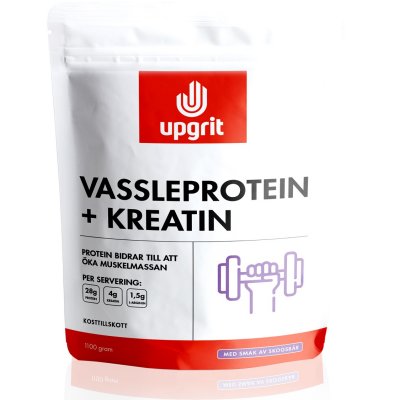 Upgrit Vassleprotein + Kreatin Skogsbär 1100 g