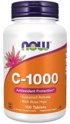 Now Foods Vitamin C-1000 SR 100 tabletter