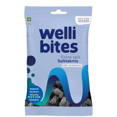 Wellibites Extra Salt Saltlakrits 70g