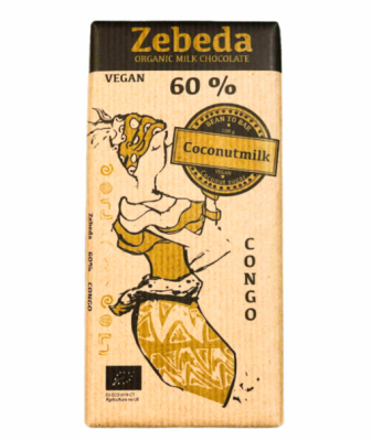 Zebeda Mörk Choklad 60% Kokosmjölk Eko 100g